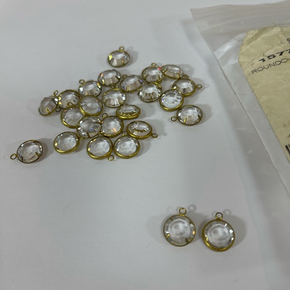 Vintage Swarovski 11mm Crystal Channel Charms - Picture 6 of 10